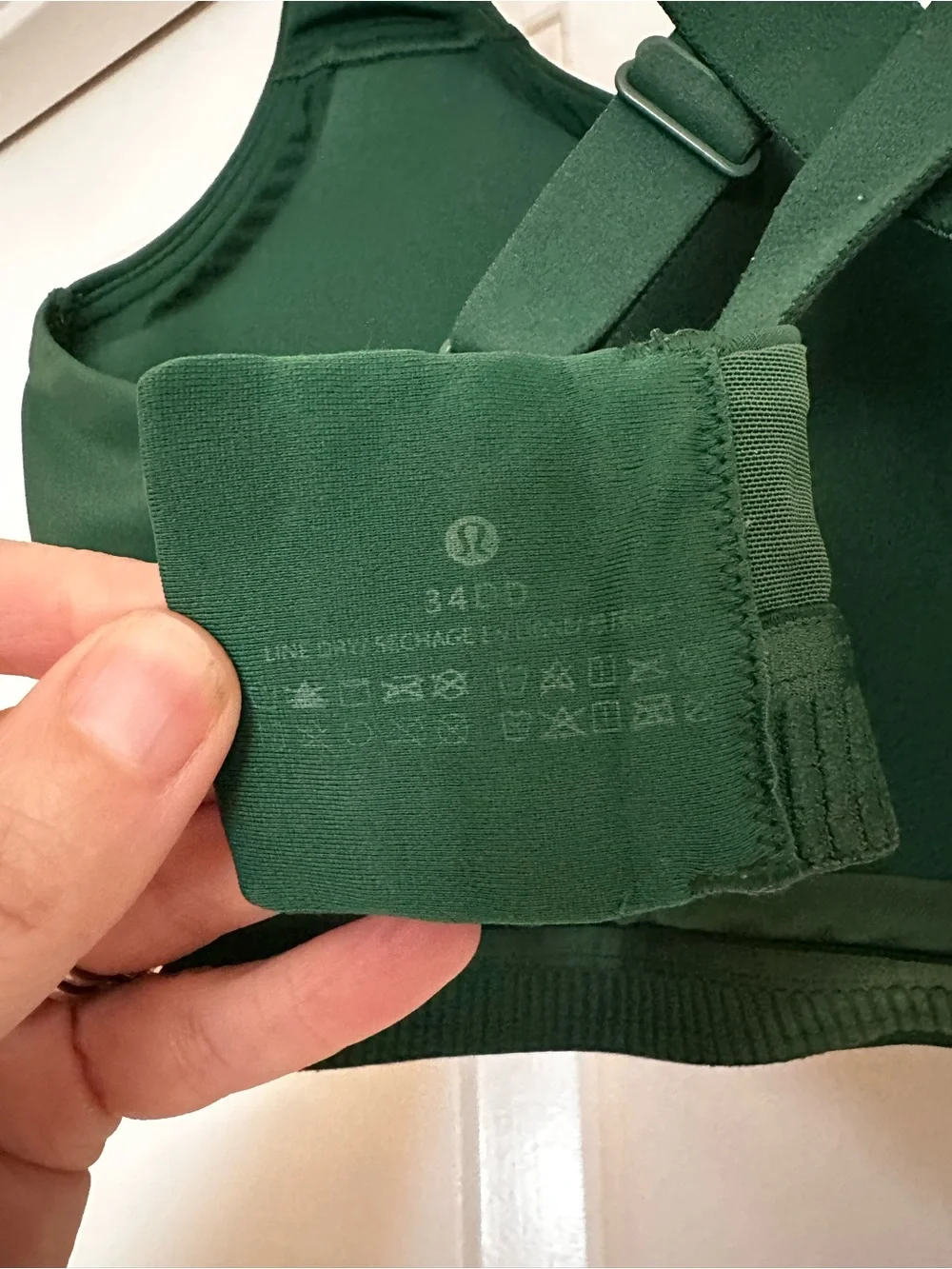 lululemon athletica Deep Green Cross-Back Sports Bra